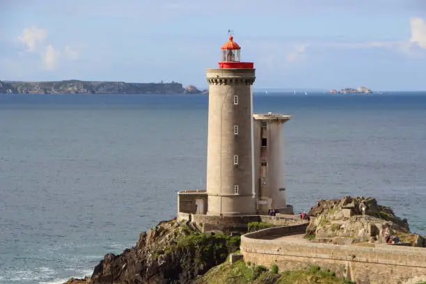 Petit Minou lighthouse and coast in Plouzane
