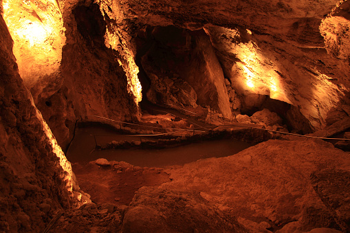 Interior of Carlsbad Caverns National Park, New Mexico