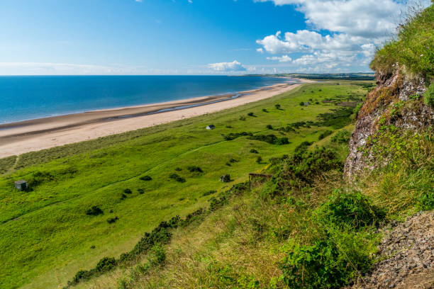 istock Cliff view of St. Cyrus beach. 802040692