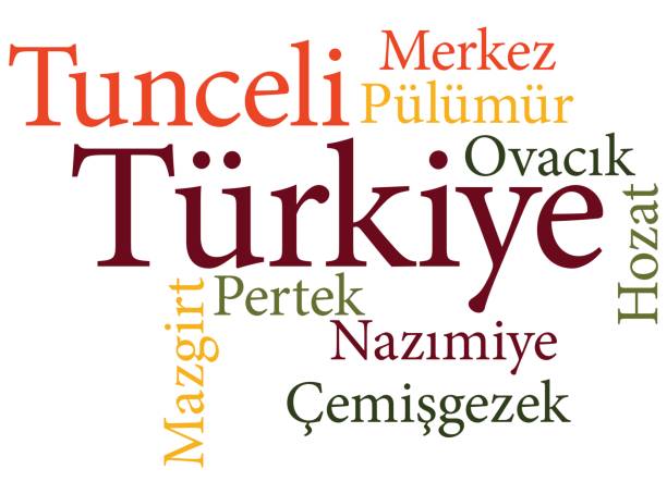 Turkish city Tunceli subdivisions in word clouds EPS 10 vector Illustration of the Turkish city Tunceli subdivisions in word clouds tunceli stock illustrations
