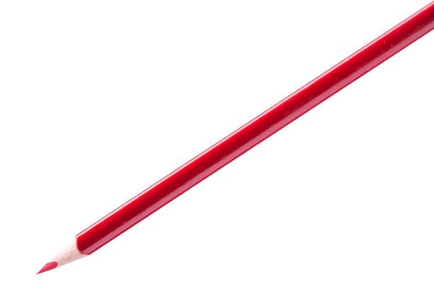 istock Red pencil for drawing on a white background. Isolated 802048306