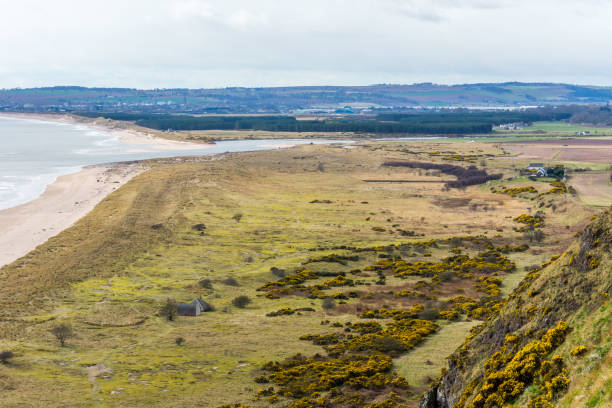 istock Montrose basin from St. Cyrus cliff top. 802048354
