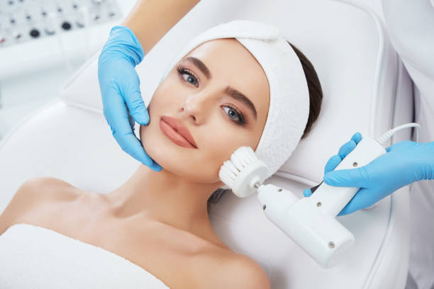 istock Gorgeous girl doing cosmetic procedure 802053784