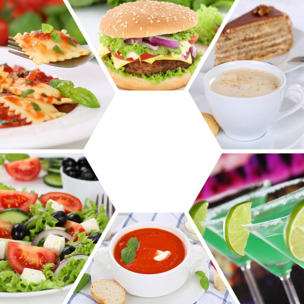 istock Food and drink collection collage eating drinks meal meals restaurant 802053954
