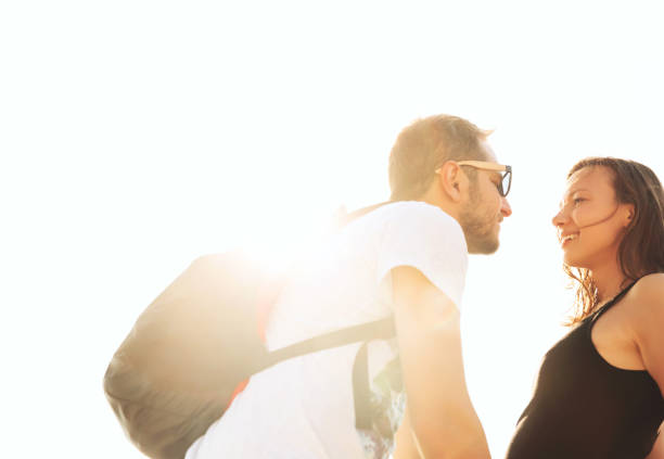 istock Happy Smiling Couple in Love. 802071744