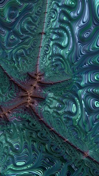 istock Colorful 3D fractal abstract art 802105168
