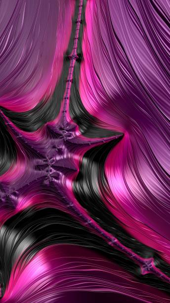istock Colorful 3D fractal abstract art 802105212