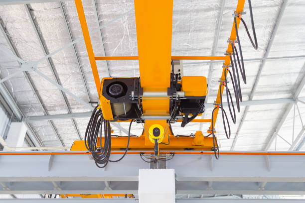 istock Overhead Crane Factory 802121954