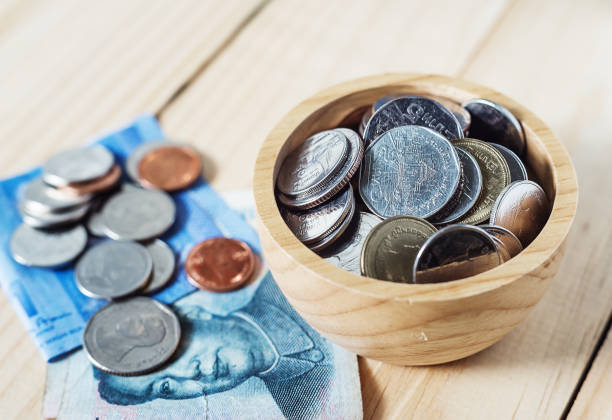 istock Saving money and account banking finance concept 802171828