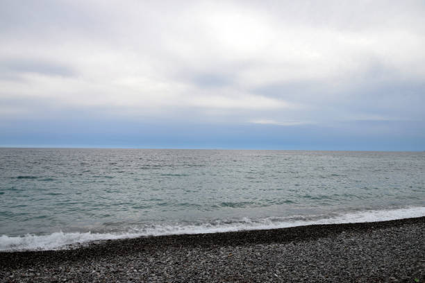 istock Large waves on the sea, due to strong winds 802172244