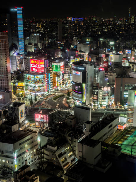 istock Observation room night view in Japan 802178606