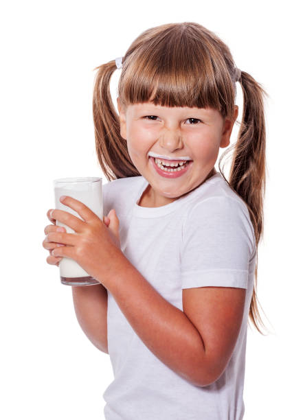 istock Girl loves milk 802184124