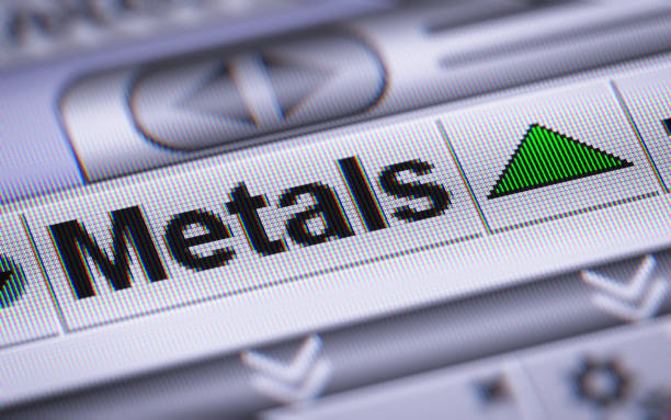istock The Index of Metals on The Screen. 802209668