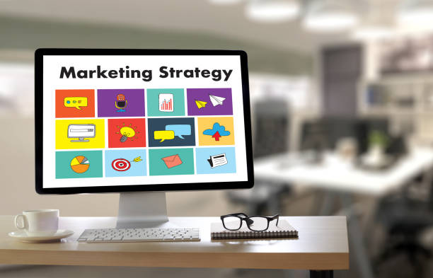 istock Marketing Strategy technology business man working on laptop computer DIGITAL MARKETING concept 802231308
