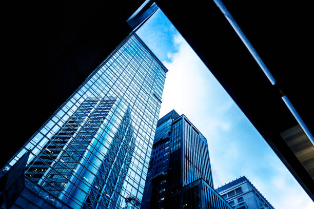 istock Modern office building detail, glass surface 802237274