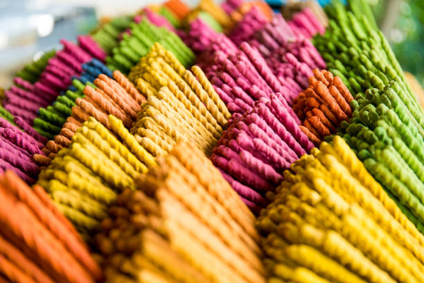 istock colorful of the incense stick,Thai style 802244696