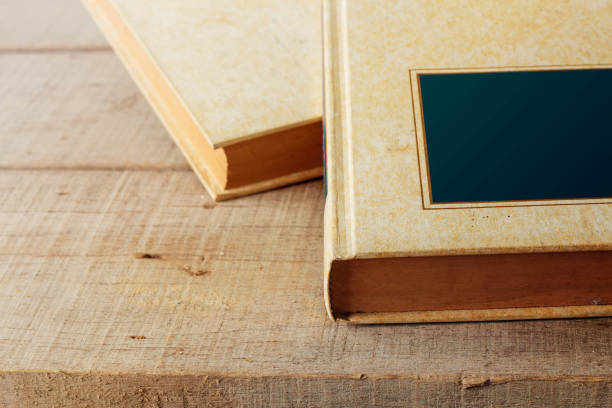 istock Old books on wooden. 802246914