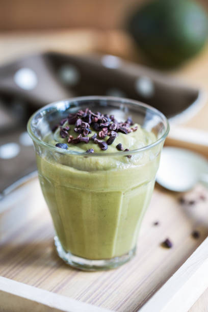 istock Avocado smoothie with Cacao nibs 802252450