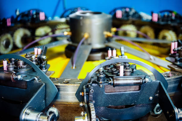 istock The mechanism of a braiding machine close-up 802267340