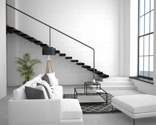 istock Interior of the apartment in loft style 802270164