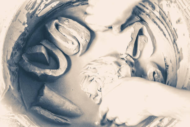 istock clay pieces soak in water in a bucket 802281488