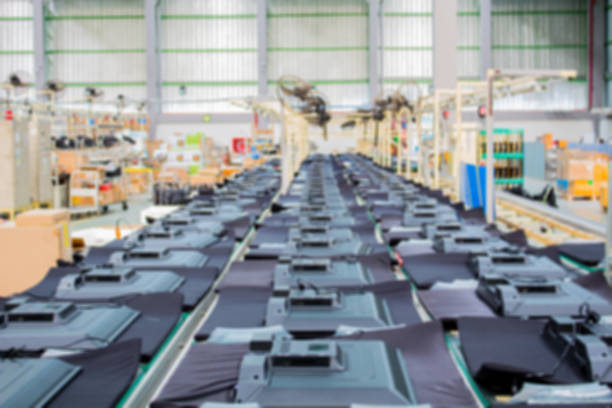 istock TV on the conveyor belt in a production plant. 802290920