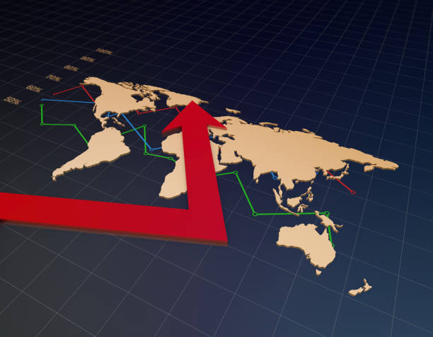 istock Global financial, stock market data, success arrows 802294890