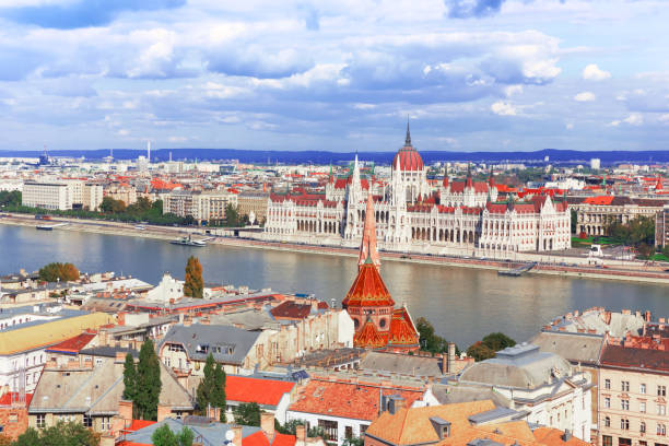 istock Budapest. Danube, and Hungary parliament 802297530