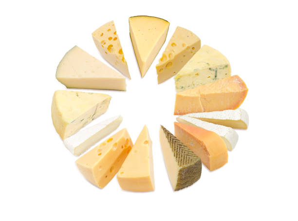 istock Pieces of the various types of cheese 802297628