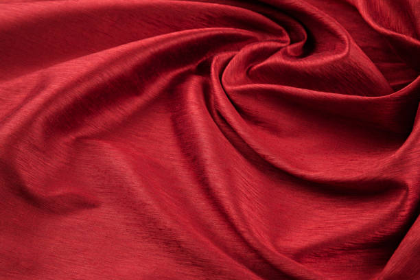 fondo rojo lujo paño o pliegues ondulados de grunge textura seda satén de terciopelo - rayon fotografías e imágenes de stock