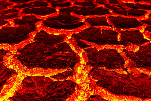 istock magma Background, The red crack astage for background 802300962