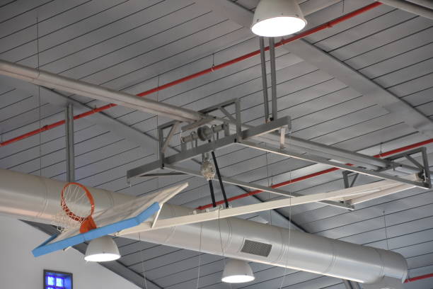 istock modern basket board folds to the ceiling 802307364