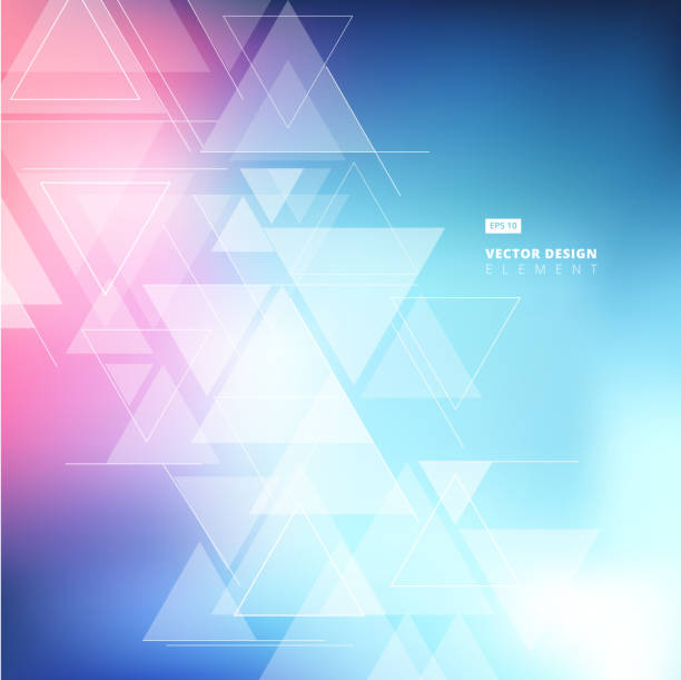 abstract blurred background with triangles pattern element. for cover book, print, ad, brochure, flyer, poster, magazine, cd cover design, t-shirt, Vector abstract blurred background with triangles pattern element. for cover book, print, ad, brochure, flyer, poster, magazine, cd cover design, t-shirt, Vector Illustration triangle percussion instrument stock illustrations