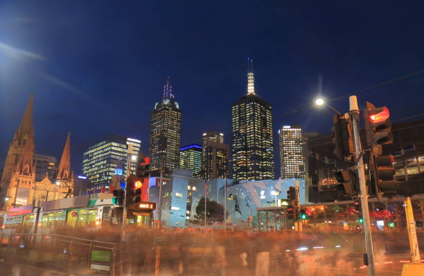 Melbourne skyscrapers downtown cityscape Australia
