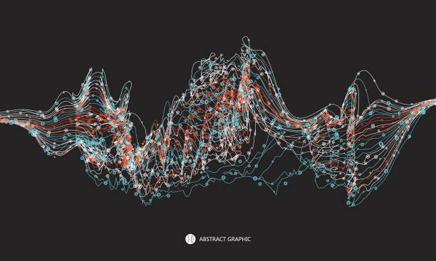 istock An abstract graphic design consisting of colorful dots and lines. 802338602