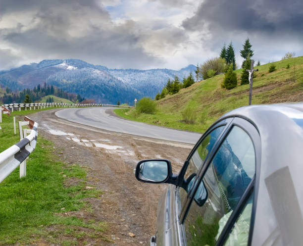 istock Section of the roadway in the mountain 802340878