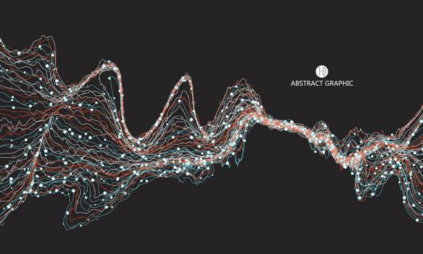 istock An abstract graphic design consisting of colorful dots and lines. 802341046
