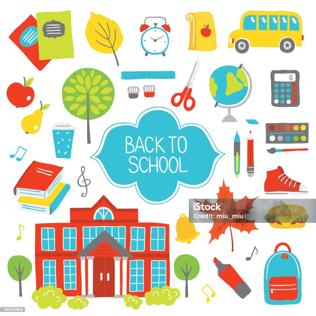 Educational Graphical Elements Set Of Educational Design Elements Stock Illustration - Download Image ...