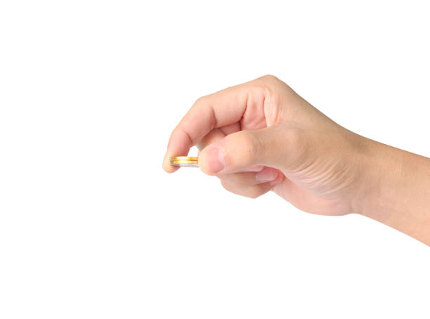 istock Hand human hand putting coin to money 802348900