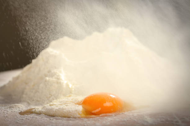 istock Making dough by female hands at home in kitchen 802349020