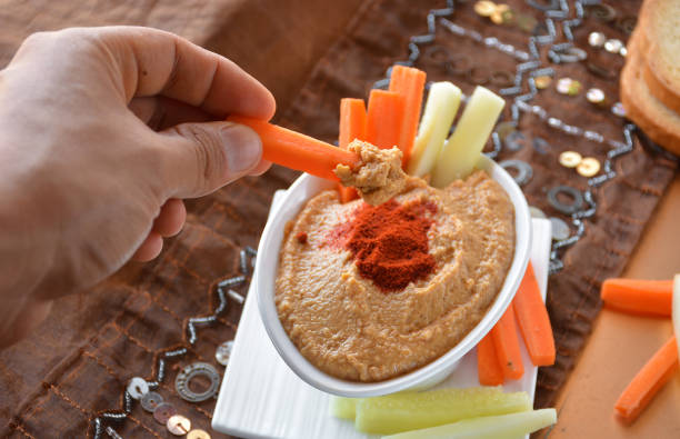 istock Healthy Homemade Creamy Hummus 802387148