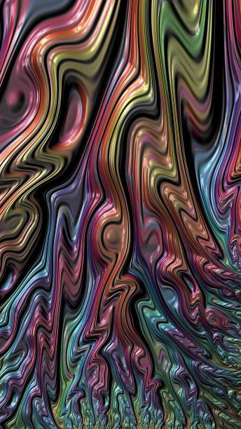 istock Colorful 3D fractals abstract art 802399968