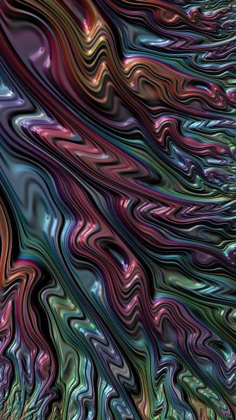 istock Colorful 3D fractals abstract art 802400096