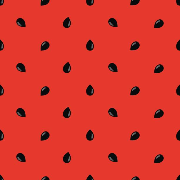 ilustraciones, imágenes clip art, dibujos animados e iconos de stock de patrón transparente de alta calidad minimalista sandía - watermelon