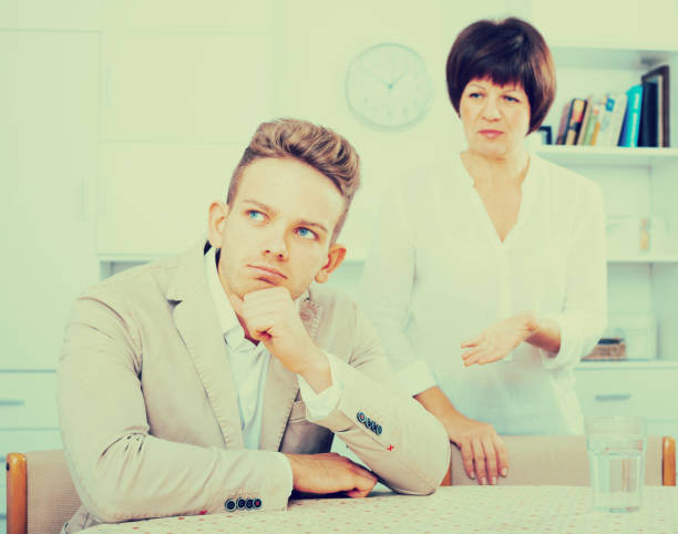 istock woman tries to persuade man 802402476