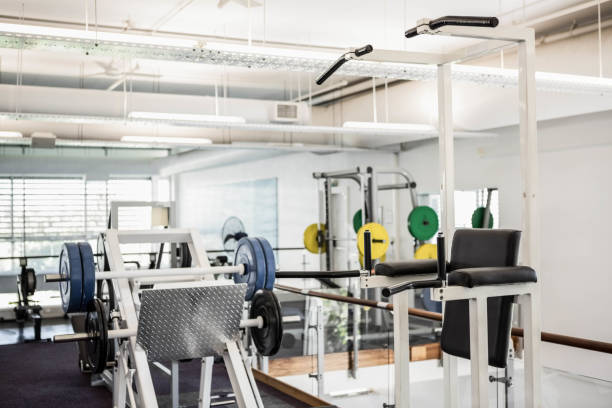 istock Gym with no people 802403744