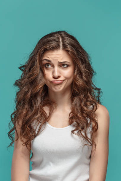 istock The young woman's portrait with thoughtful emotions 802437200
