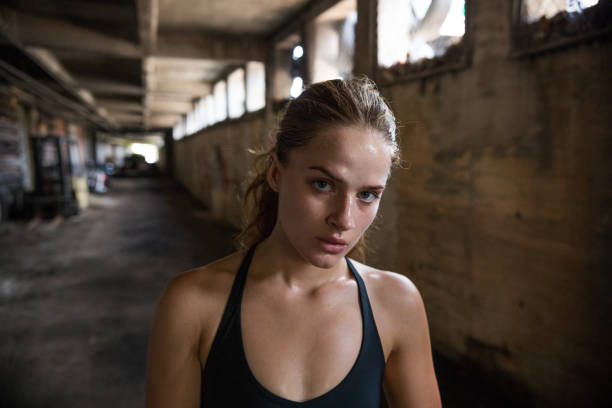 istock Portrait of an athlete 802458616
