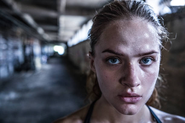 istock Portrait of an athlete 802458898