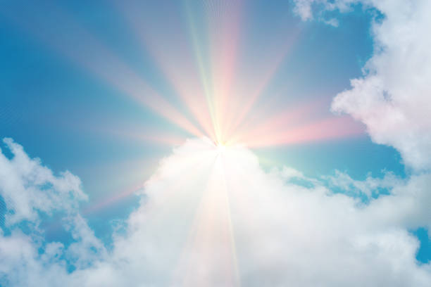 istock Beautiful light from the nature at sunset every day. 802459030